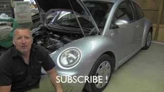 TDI engine serpentine belt tensioner shock replacement [upl. by Nerek]