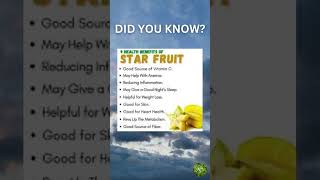 Health Benefits of Star Fruit [upl. by Enelehs]