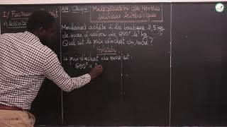 Cours  Sixième  Maths  Multiplication des nombres décimaux arithmétiques  M Gueye [upl. by Neeka137]