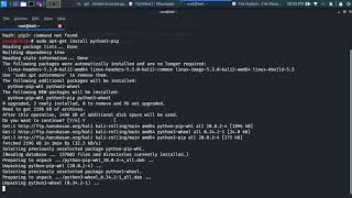 bash pip command not found  KaliUbuntu Facing error while installing Python Library using pip [upl. by Nodnerb]