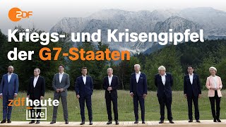 G7Gipfel Krieg Krise weniger Klimaschutz  ZDFheute live [upl. by Rene460]