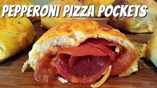 Making Pizza Pockets with Canned Biscuits [upl. by Guendolen]