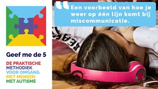 Tips bij autisme  Een voorbeeld van hoe je weer op één lijn komt bij miscommunicatie [upl. by Hselin336]