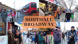 Little India in London Southall Broadway Full Walking Tour Massive Indian Community  4K HDR [upl. by Cosma]