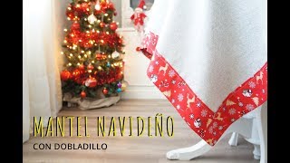 Mantel de Navidad con faldón o dobladillo [upl. by Llertnor]