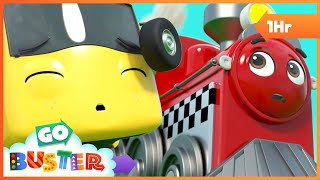 Buster Rescues the Runaway Train  Go Geckos Garage  Go Buster  Kids Cartoons [upl. by Niajneb]