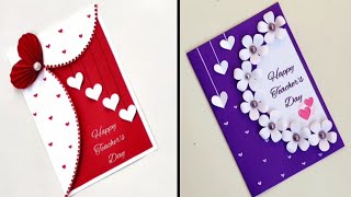 DIY Teacher Day Greeting card special greeting card for Teachers day Easy DIY [upl. by Hettie719]