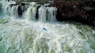 Caldron Linn Canyon Idaho Star Falls  High water flow and Kayakers [upl. by Schuster878]