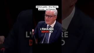 Au Sénat B Le Maire remet la faute du déficit public accuse les français actualités politique [upl. by Stoffel]