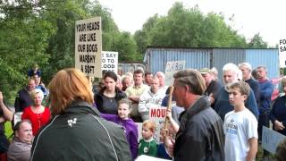 Turfcutters protest at Mouds bog Co Kildare [upl. by Anesor]