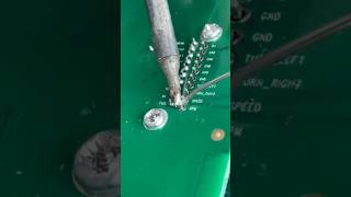 Soldering the leg to the PCB [upl. by Aranahs]