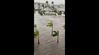 Hurricane Ian storm surge in Naples [upl. by Drucill995]