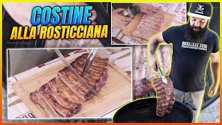 Costine alla Rosticciana  BBQ Ribs allItaliana  Grigliare Duro [upl. by Wilfreda]