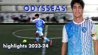 ODYSSEAS  Futsal highlights 2023  2024 U18 [upl. by Lodmilla625]