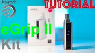 Tutorial TC amp menu Joyetech eGrip 2  ITA [upl. by Ical]