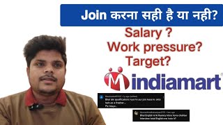 Indiamart Job experience Client servicingSalary 35K  No sales target indiamartjobsjob2024 [upl. by Ymmit]