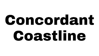 What is Concordant Coastline in Hindi  Concordant Coastline kya hota hai  Geographical Terms [upl. by Ambrosane854]