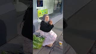 organised begging gang oxford street london do not give anything to her FAKE [upl. by Lrak339]