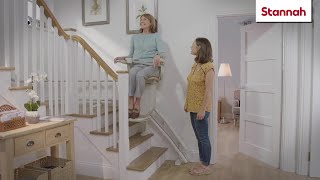 Curved Stairlifts  Stannah Stairlifts [upl. by Horlacher]