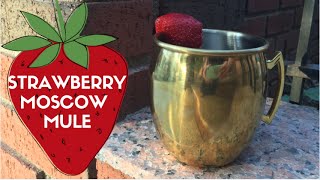 Strawberry Moscow Mule Recipe [upl. by Ahsinnod836]