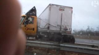 WATCH  Jackknifed truck causes 13 car pileup on N1 during Cape Town rush hour traffic [upl. by Noorah928]