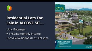 Residential Lots For Sale in ALCOVE MT MALARAYAT Lipa Batangas [upl. by Ojyma]