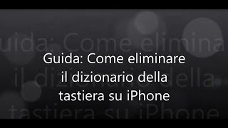 Guida Come eliminare i suggerimenti della tastiera su iPhone [upl. by Milore741]