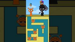 Help Catnap level up rank 9999 to defeat Black in Incredibox Sprunki Game [upl. by Charron]