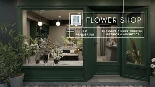 3D Rendering of an Elegant Flower Shop Interior Design [upl. by Asatan]