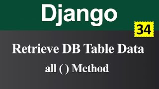 Show or Retrieve Database Table Data to User in Django Hindi [upl. by Brennan]