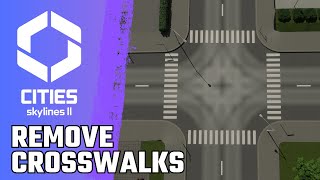 How to Place or Remove CROSSWALKS in Cities Skylines 2 [upl. by Mehcanem913]