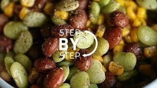 Succotash Succotash Recipe  Recipe for Succotash  How to Make Succotash Salad [upl. by Salohci792]