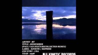 IEMN BT  Remember Paul van Dyks Recollected Remix 1998  Trance [upl. by Grunenwald]