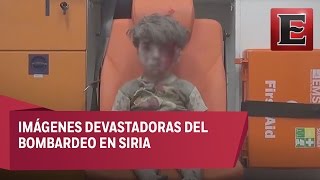 Niño sirio de cinco años sobrevive a lo único que conoce la guerra [upl. by Jori]