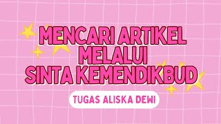 Tutorial mencari Artikel melalui Sinta kemendikbud [upl. by Meadow819]