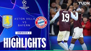 HIGHLIGHTS  Aston Villa vs Bayern München  UEFA Champions League 2425  TUDN [upl. by Aires694]