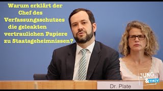 Warum macht der Verfassungsschutzchef aus vertraulichen Unterlagen Staatsgeheimnisse [upl. by Zach858]