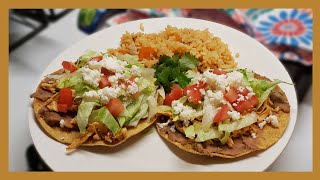 Tostadas de Tinga de Pollo Chipotle Chicken Tostadas [upl. by Airliah]