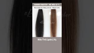 Hướng dẫn Nhuộm Màu Nâu Khói Nâu Trà Lạnh 671 Barber Master không cần mix trên 5 nền tóc [upl. by Erialb]