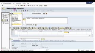 How to create a Purchase Requisition in SAP  SAP MM Basic Video [upl. by Bowler]