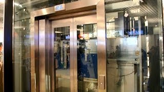 2009 KONE MonoSpace amp 2004 OTIS Gen2 MRL traction glass elevators  Nordby Shoppingcenter Sweden [upl. by Zacharia]