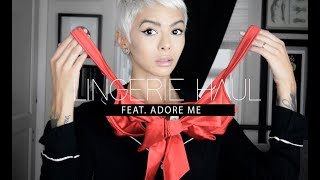 LINGERIE HAUL  TRY ON feat ADORE ME [upl. by Eniac]