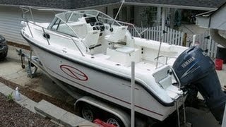 SOLD Used 1998 Boston Whaler 21 Conquest Walkaround in Vashon Island Washington [upl. by Webb]