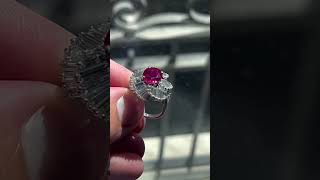 TRV095 ruby engagementring weddingring jewelryring ringshop [upl. by Lethia]