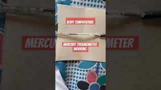 AMAZING BODY TEMPERATURE MERCURY THERMOMETER WORKING [upl. by Maice]