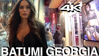 Batumi Georgia 4K WALKS night tour [upl. by Nosak309]