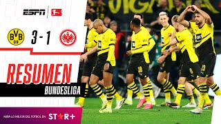 ¡LOS NEGRIAMARILLOS LO DIERON VUELTA Y GOLEARON EN SU CASA  Dortmund 31 Frakfurt  RESUMEN [upl. by Alvinia175]