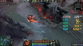 GeForce GTX 1060 3GB  Intel Core i54690K  Dota 2 FPS Test DX9 [upl. by Lorrimor]