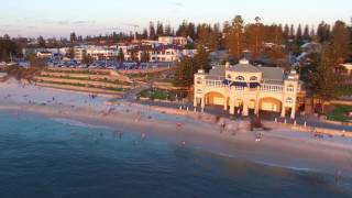 Cottesloe Beach Western Australia Drone [upl. by Dougald]