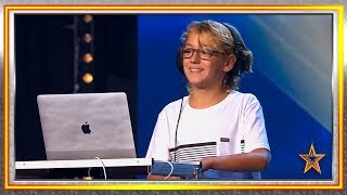 Tiene 11 años es DJ y convierte el plató en una discoteca  Audiciones 3  Got Talent España 2019 [upl. by Legyn]